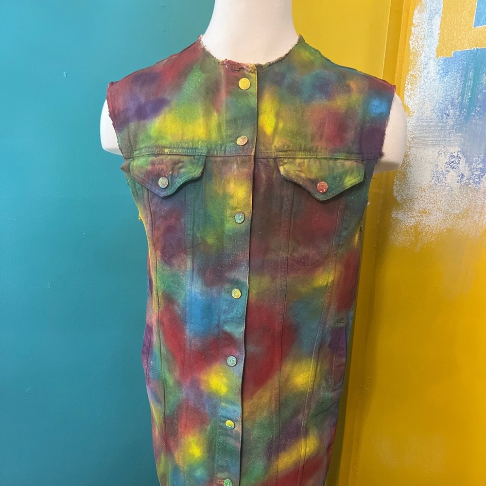 Denim Duster Vest